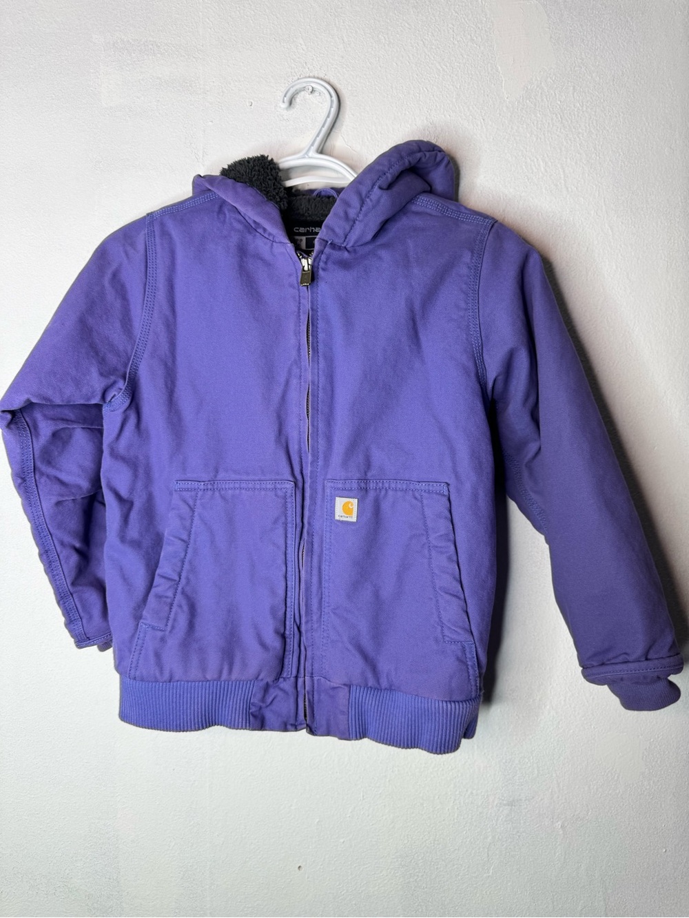 Purple youth small 7/8 Carhartt coat